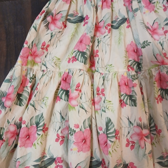 MonnaLisa‎ Cream and Pink Smocked Midi Dress - Picture 5 of 5